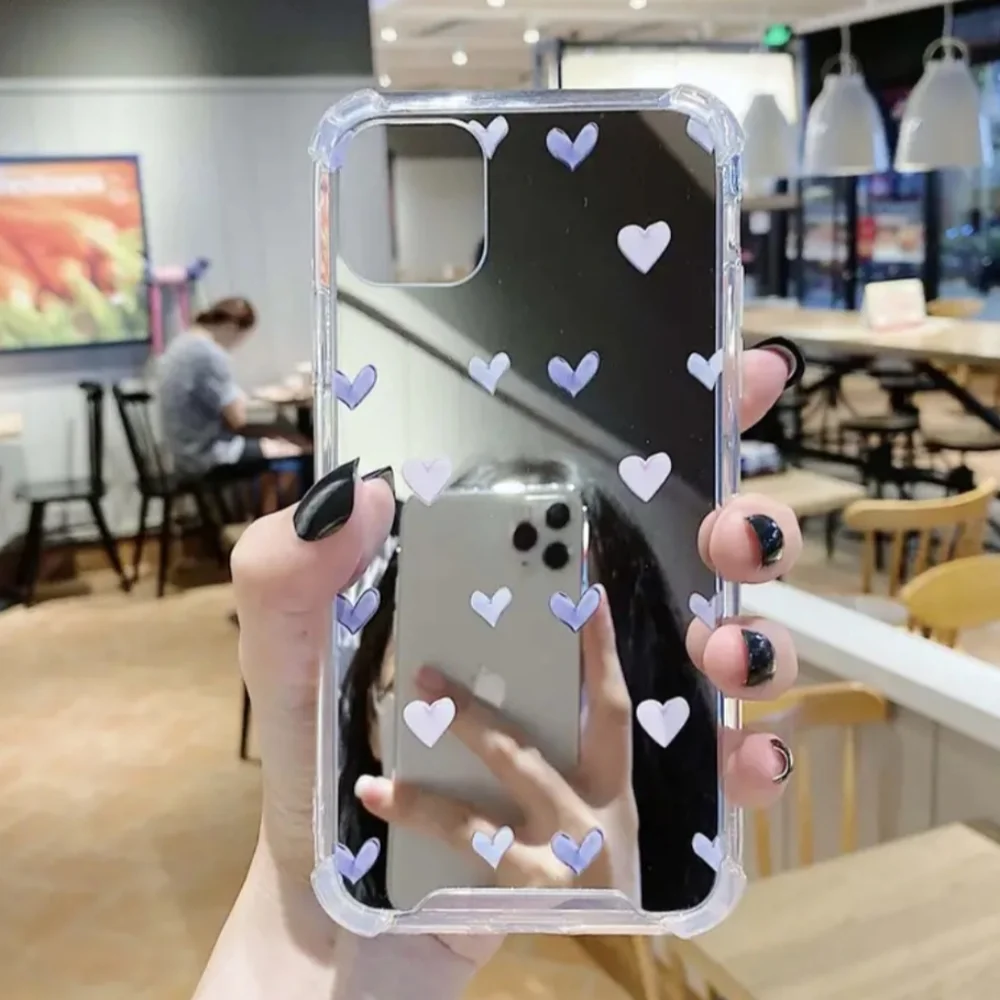 Brand new Apple IPhone 14 Pro Max Mirror Heart 🩶🩶🩶Silicone Phone